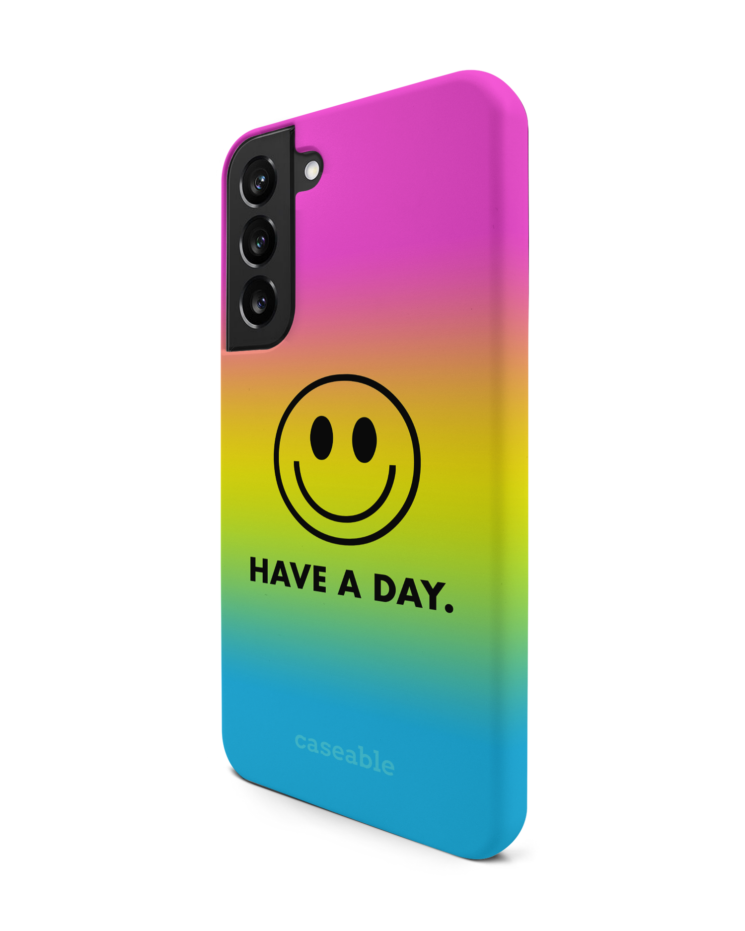 Have A Day Premium Phone Case Samsung Galaxy S22 Plus 5G: View from the right side