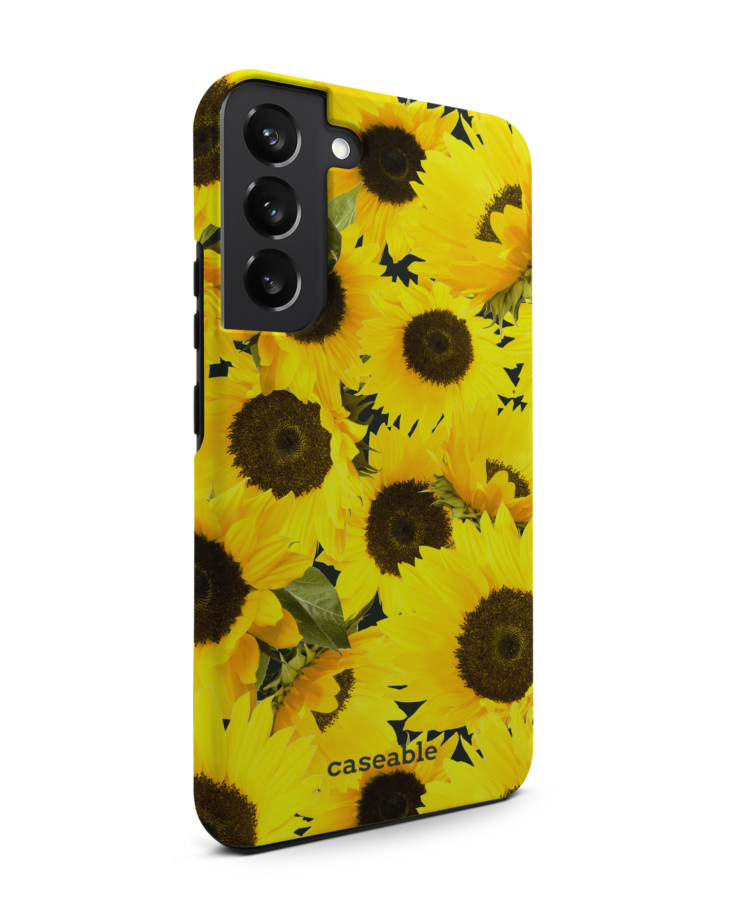 Sunflowers Premium Phone Case Samsung Galaxy S22 Plus 5G: View from the left side