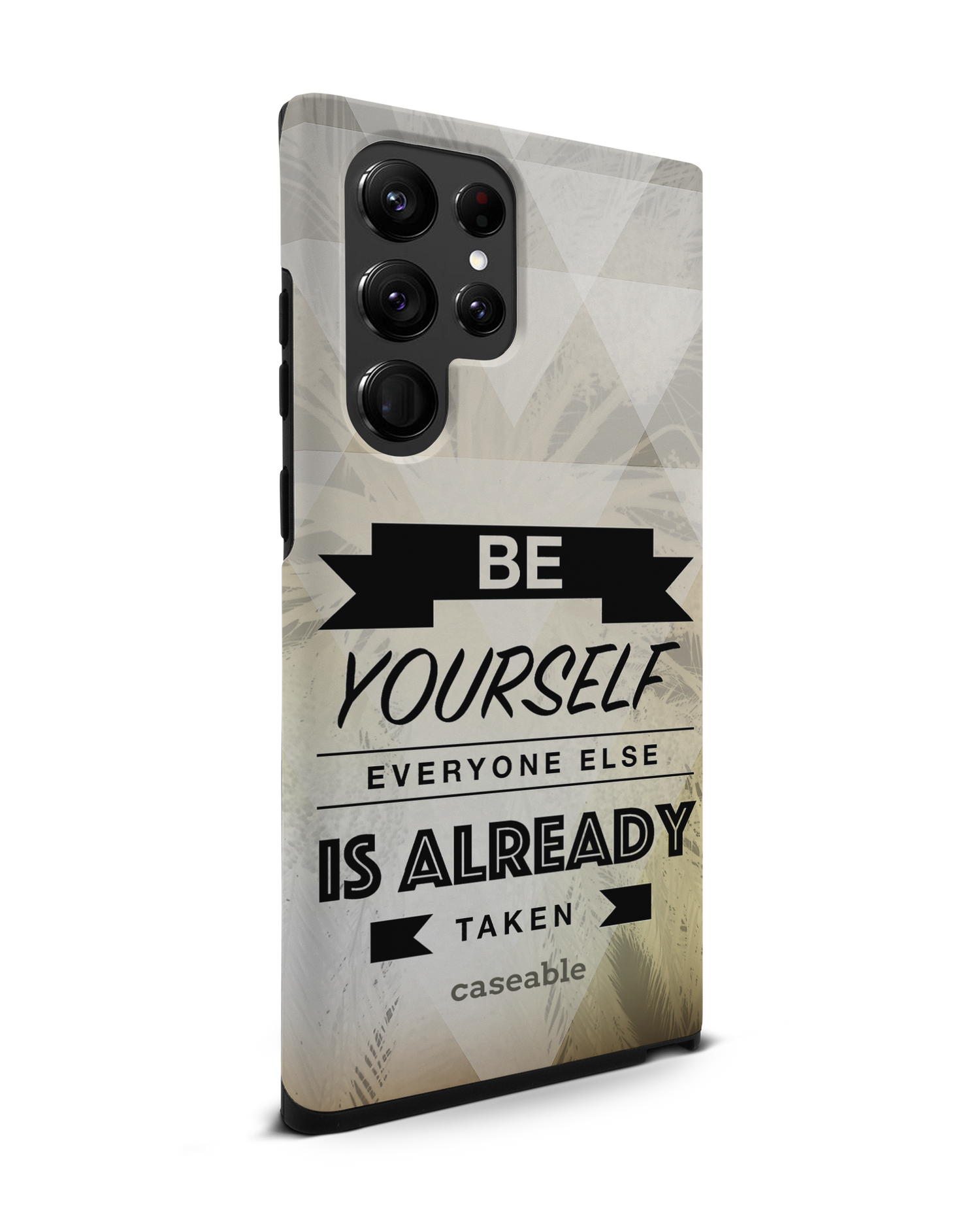 Be Yourself Premium Phone Case Samsung Galaxy S22 Ultra 5G: View from the left side