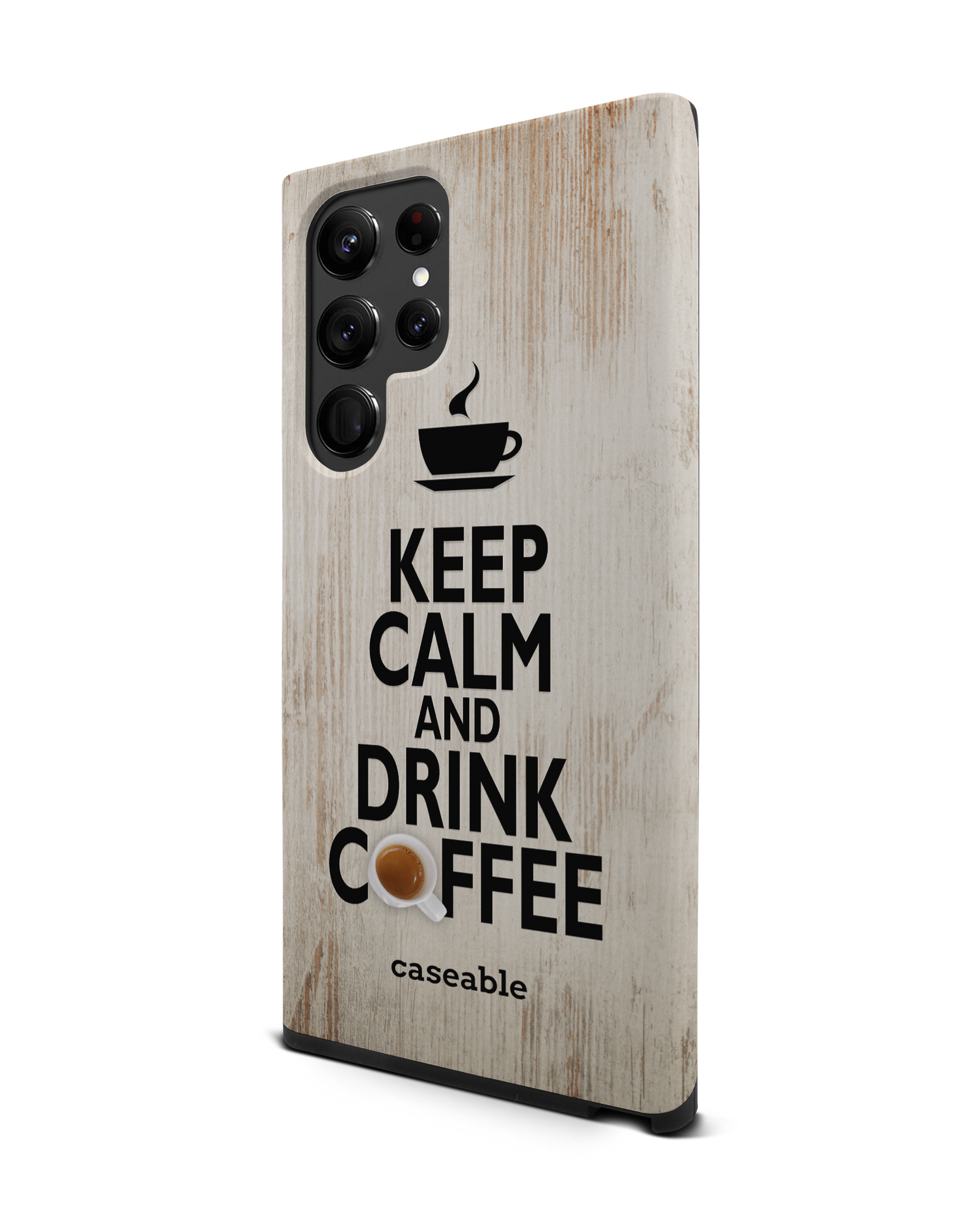 Drink Coffee Premium Phone Case Samsung Galaxy S22 Ultra 5G: View from the right side