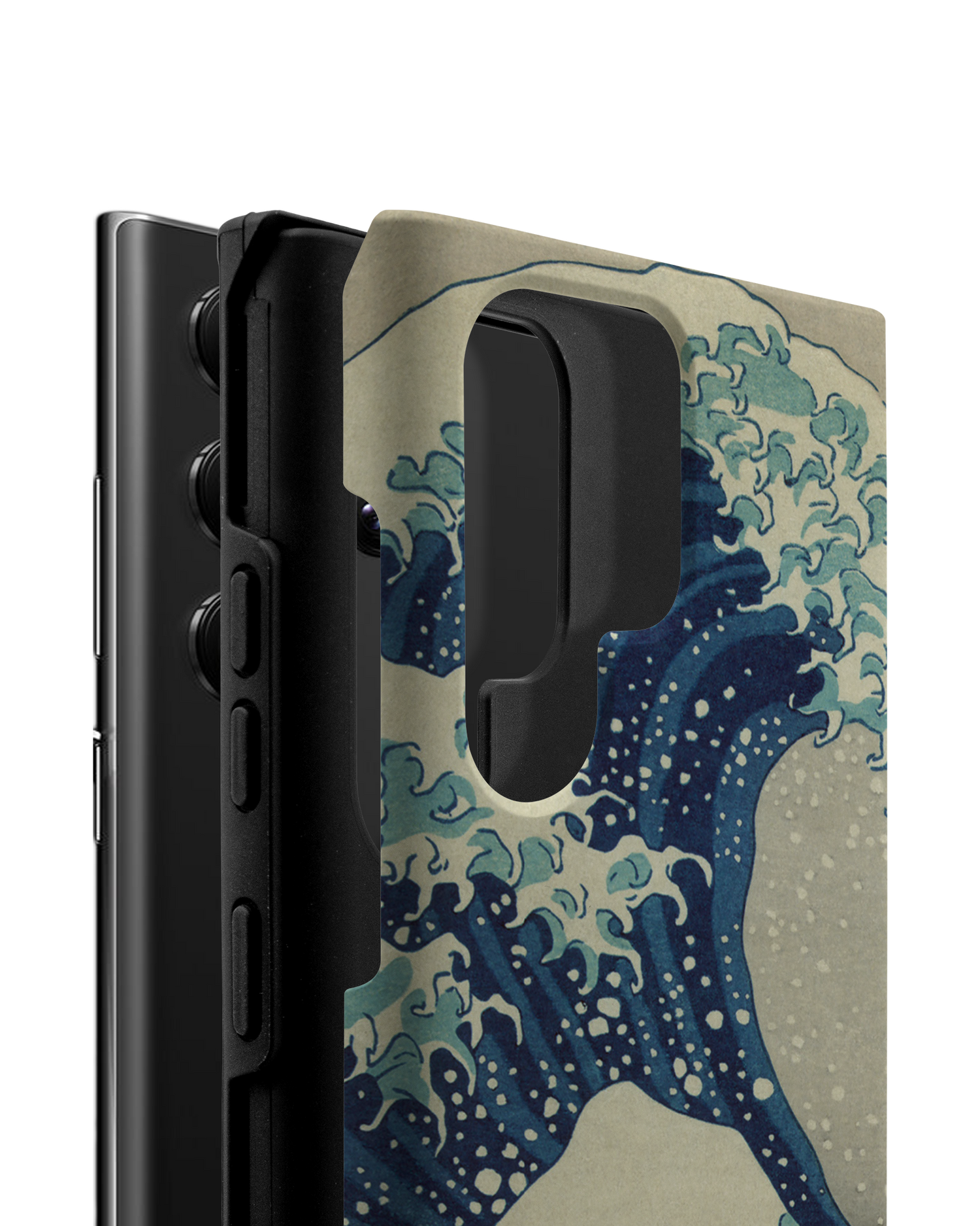 Great Wave Off Kanagawa By Hokusai Premium Phone Case Samsung Galaxy S22 Ultra 5G consisting of 2 parts