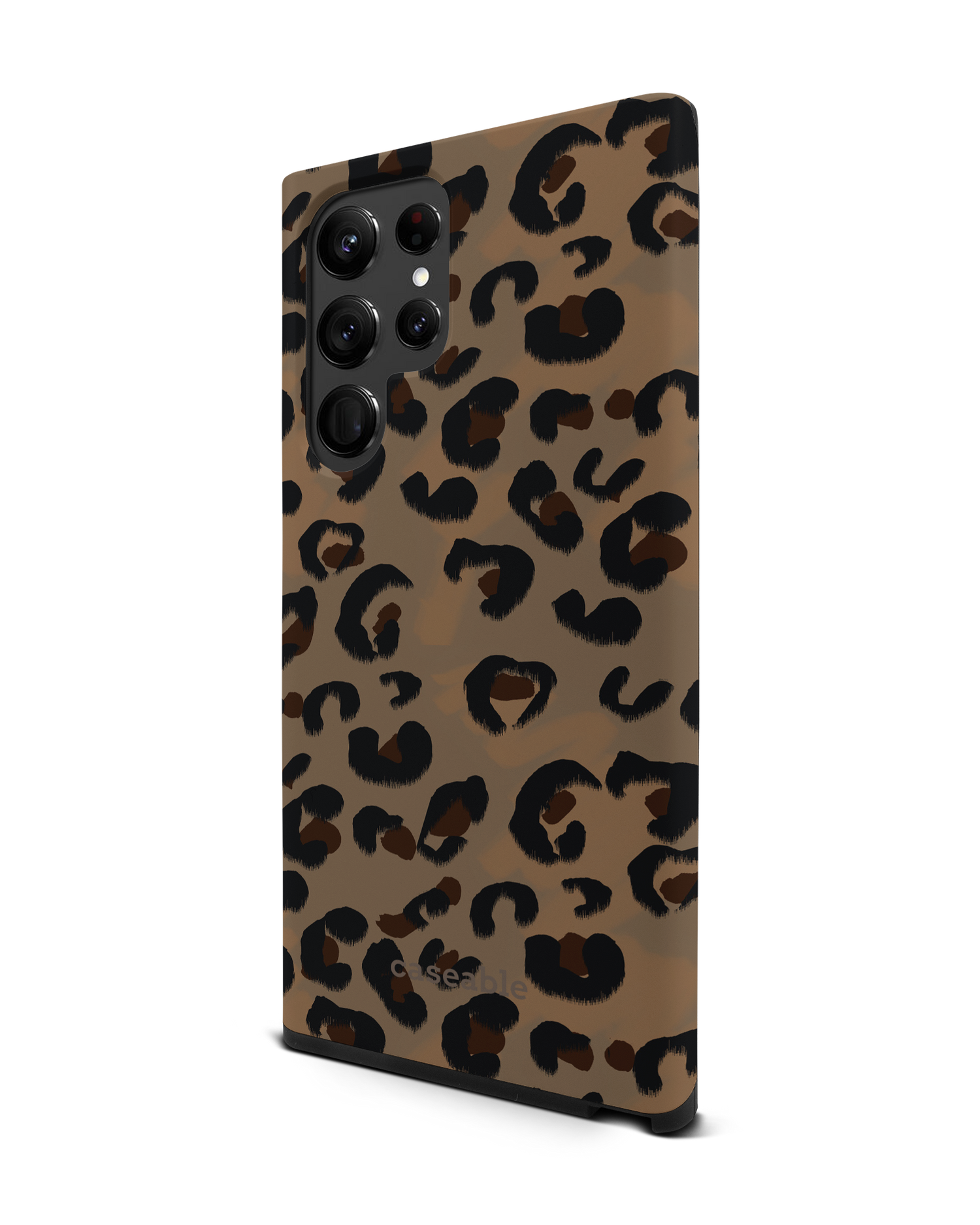 Leopard Repeat Premium Phone Case Samsung Galaxy S22 Ultra 5G: View from the right side