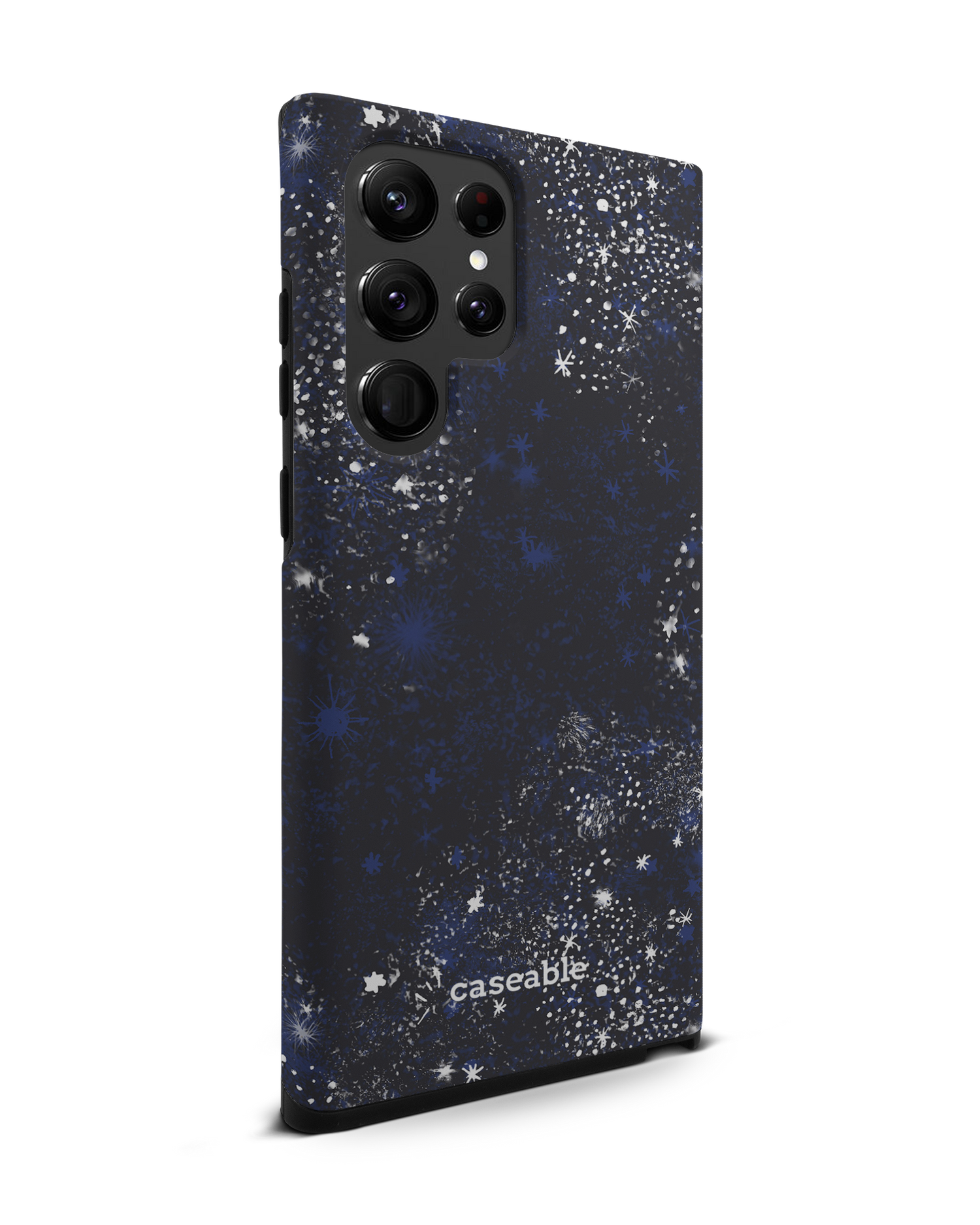 Starry Night Sky Premium Phone Case Samsung Galaxy S22 Ultra 5G: View from the left side
