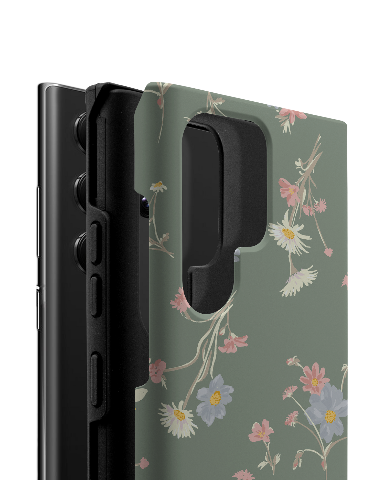 Wild Flower Sprigs Premium Phone Case Samsung Galaxy S22 Ultra 5G consisting of 2 parts