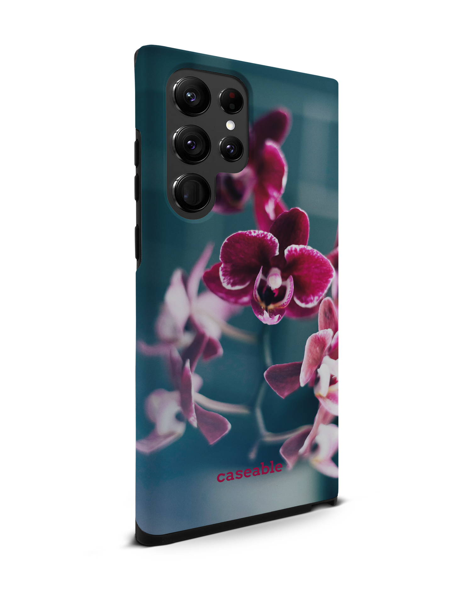 Orchid Premium Phone Case Samsung Galaxy S22 Ultra 5G: View from the left side