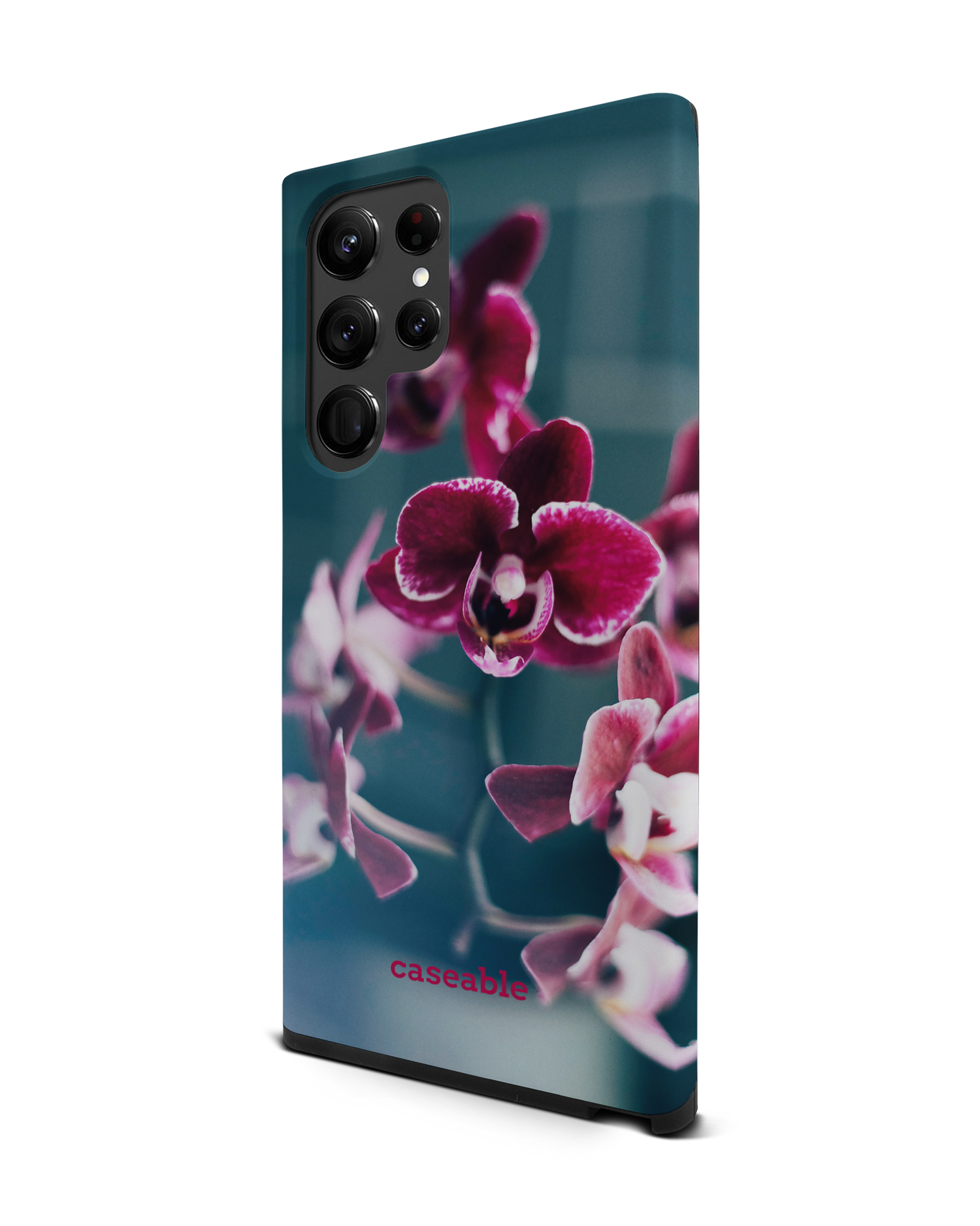 Orchid Premium Phone Case Samsung Galaxy S22 Ultra 5G: View from the right side