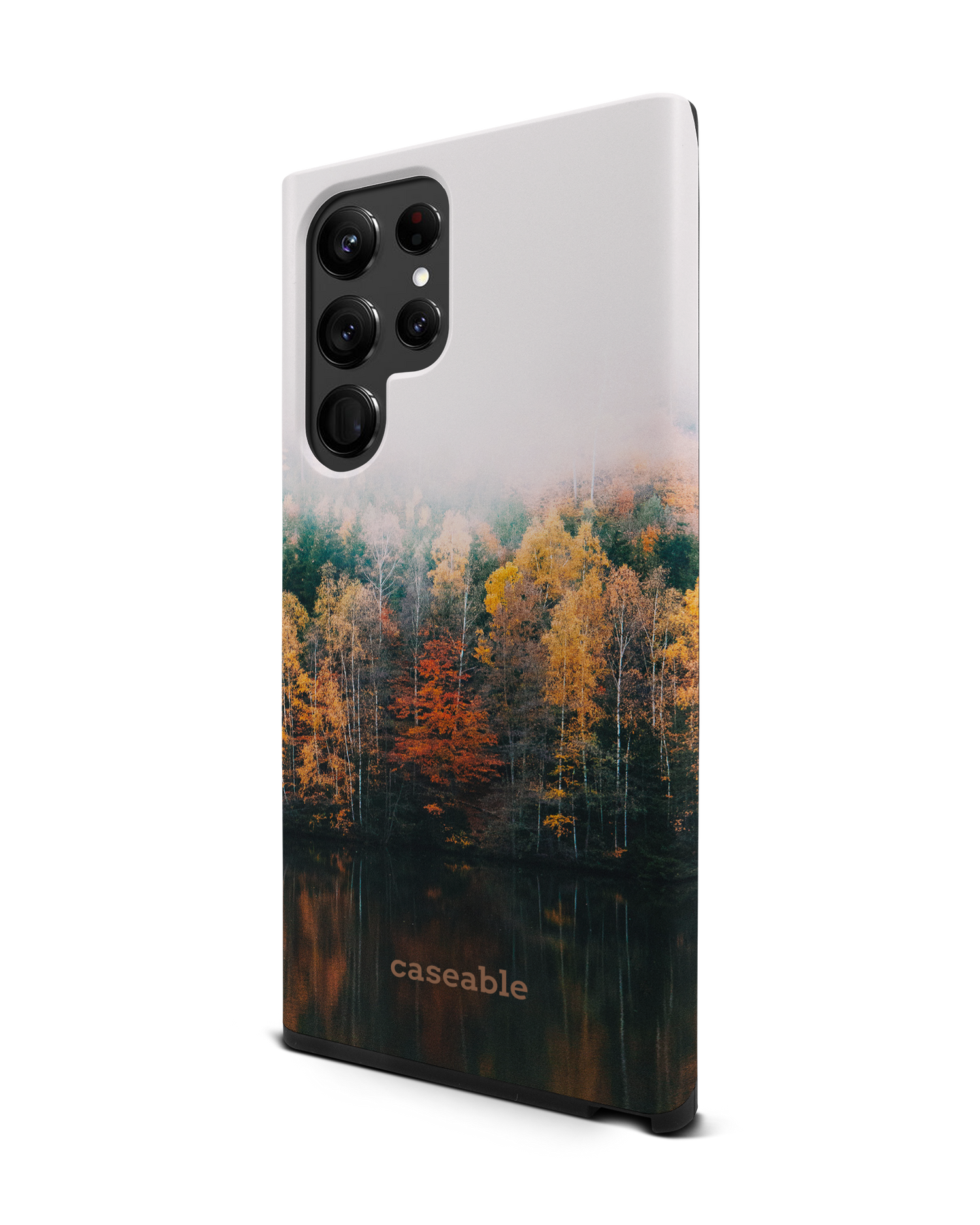 Fall Fog Premium Phone Case Samsung Galaxy S22 Ultra 5G: View from the right side