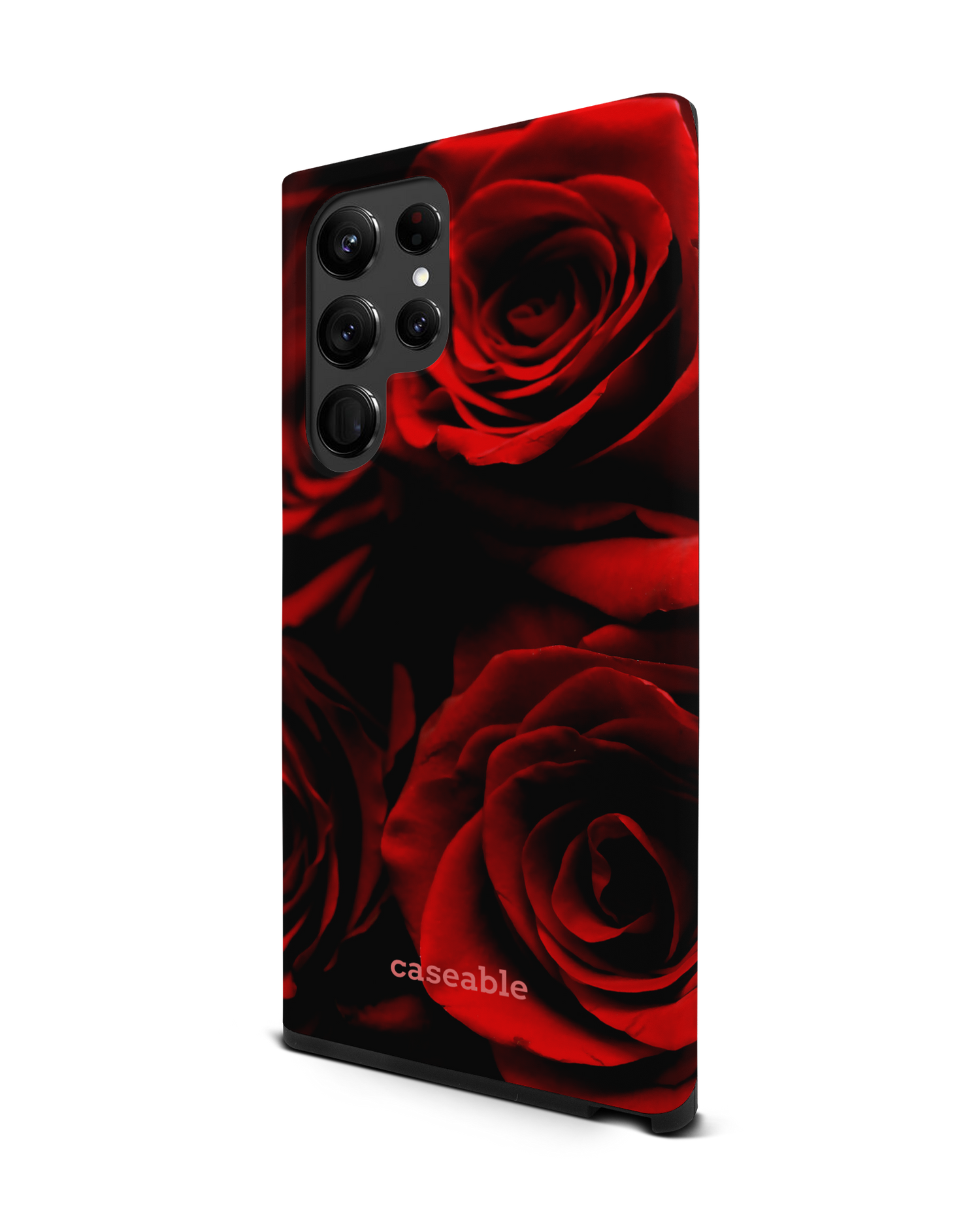 Red Roses Premium Phone Case Samsung Galaxy S22 Ultra 5G: View from the right side