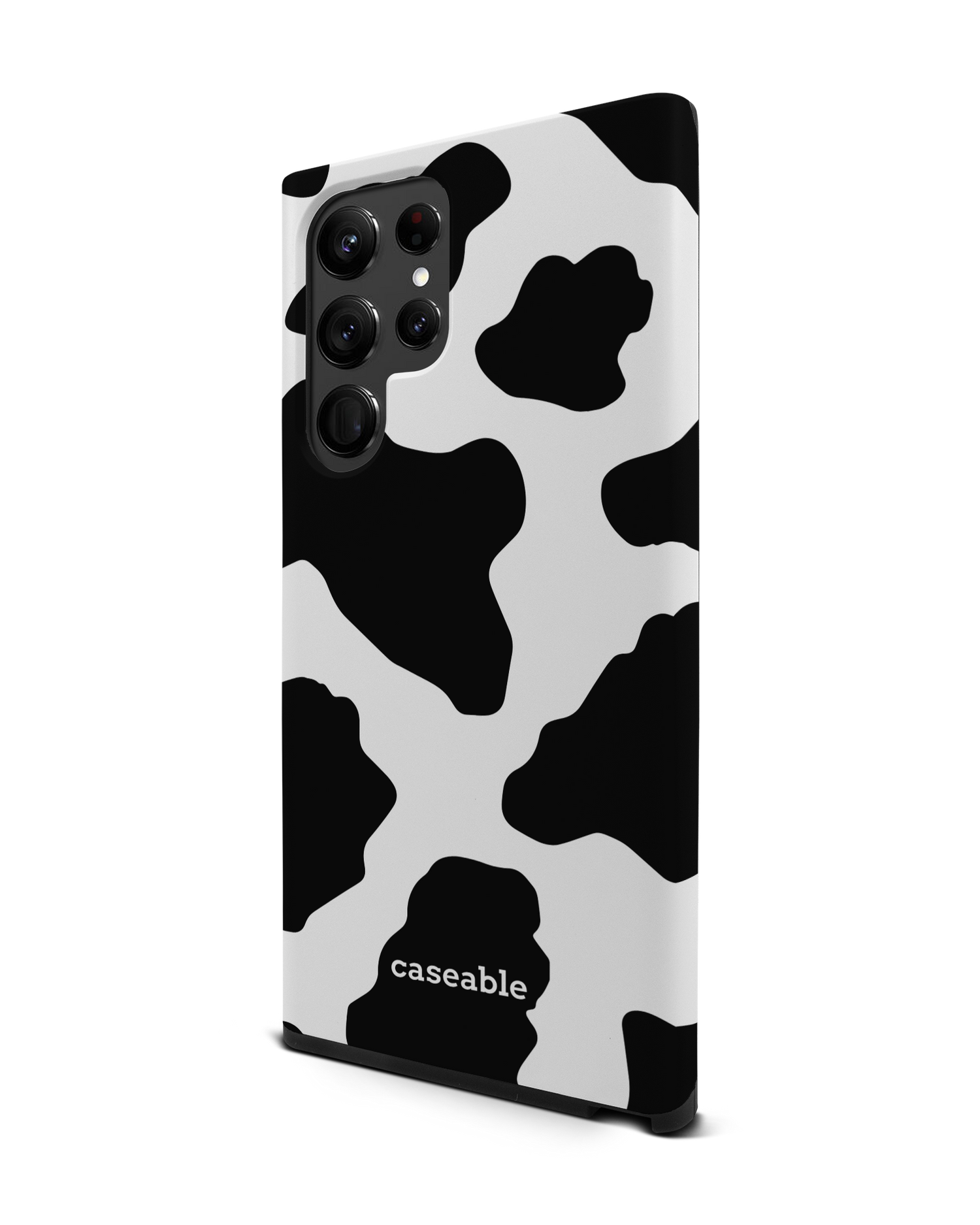 Cow Print 2 Premium Phone Case Samsung Galaxy S22 Ultra 5G: View from the right side