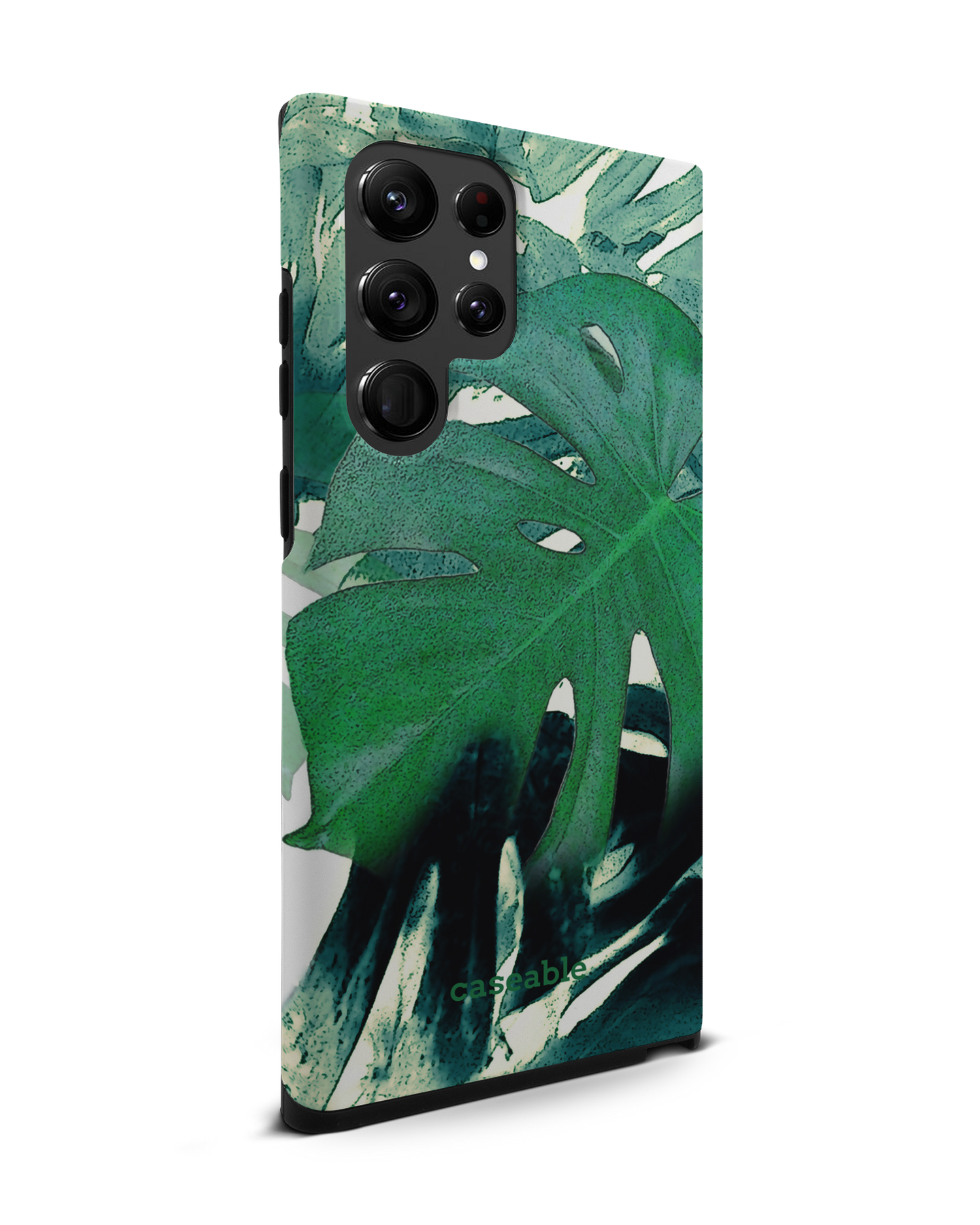 Saturated Plants Premium Phone Case Samsung Galaxy S22 Ultra 5G: View from the left side