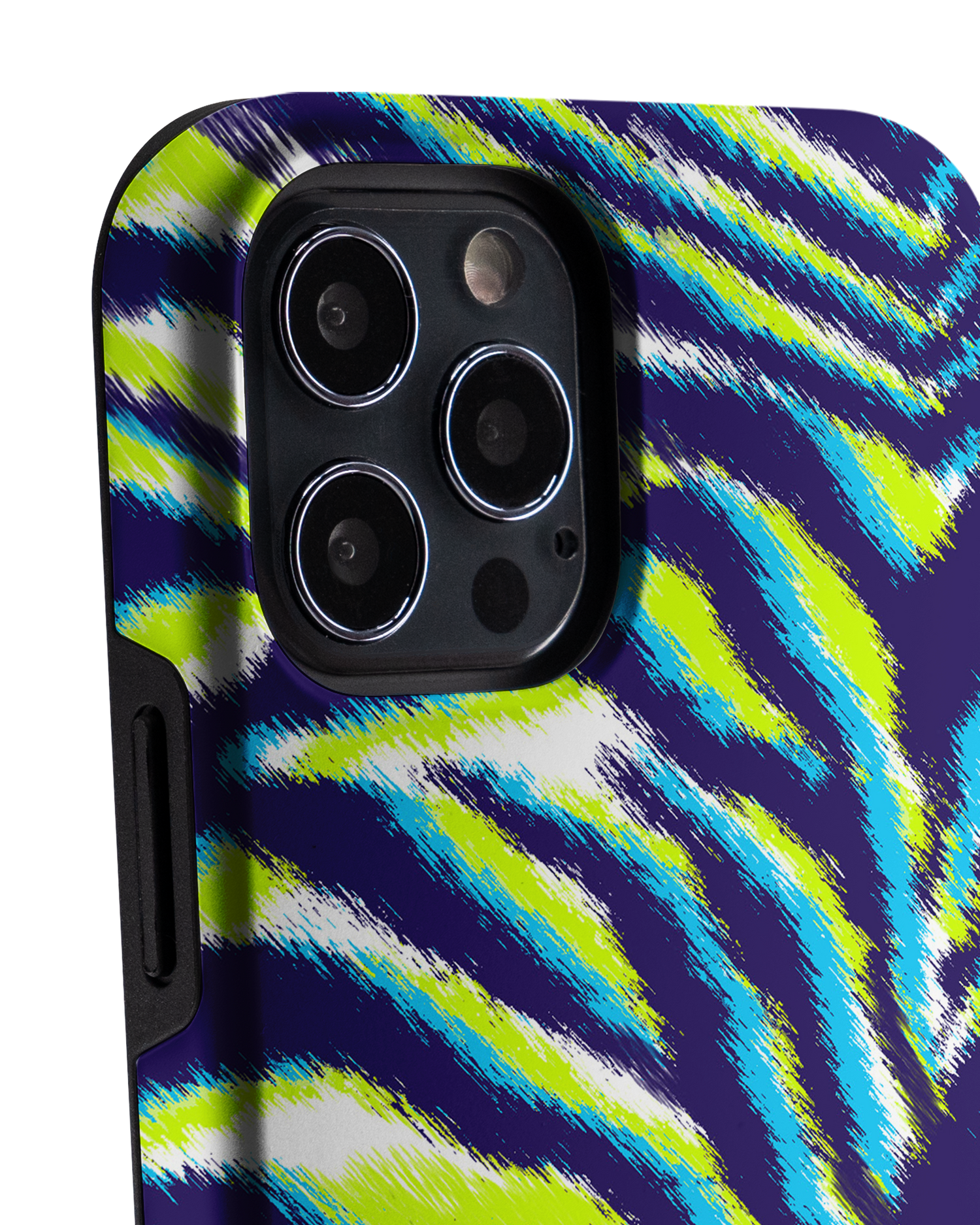 Neon Zebra Premium Phone Case Apple iPhone 12 Pro Max: Detail Shot 1