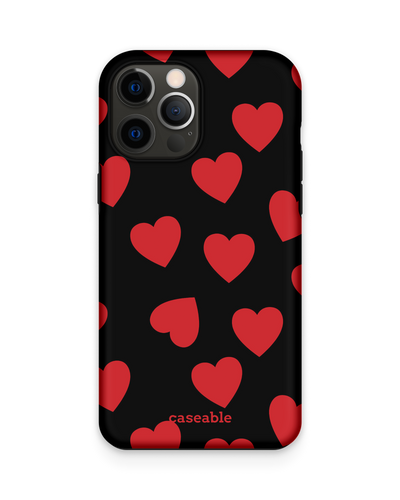 Repeating Hearts Premium Phone Case Apple iPhone 12 Pro Max