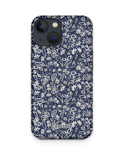 Ditsy Blue Paisley Premium Phone Case Apple iPhone 13 mini