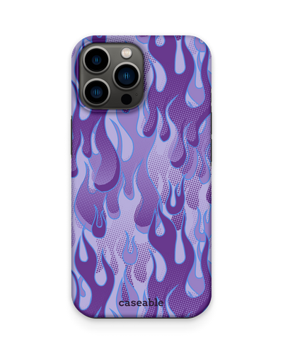 Purple Flames Premium Phone Case Apple iPhone 13 Pro Max