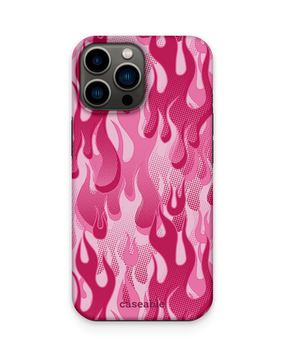 Pink Flames Premium Phone Case Apple iPhone 13 Pro Max