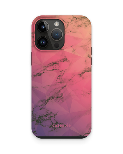 Marbled Triangles Premium Phone Case for Apple iPhone 14 Pro Max