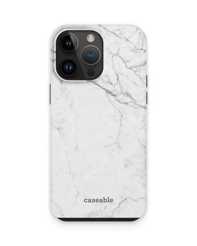 White Marble Premium Phone Case for Apple iPhone 15 Pro Max