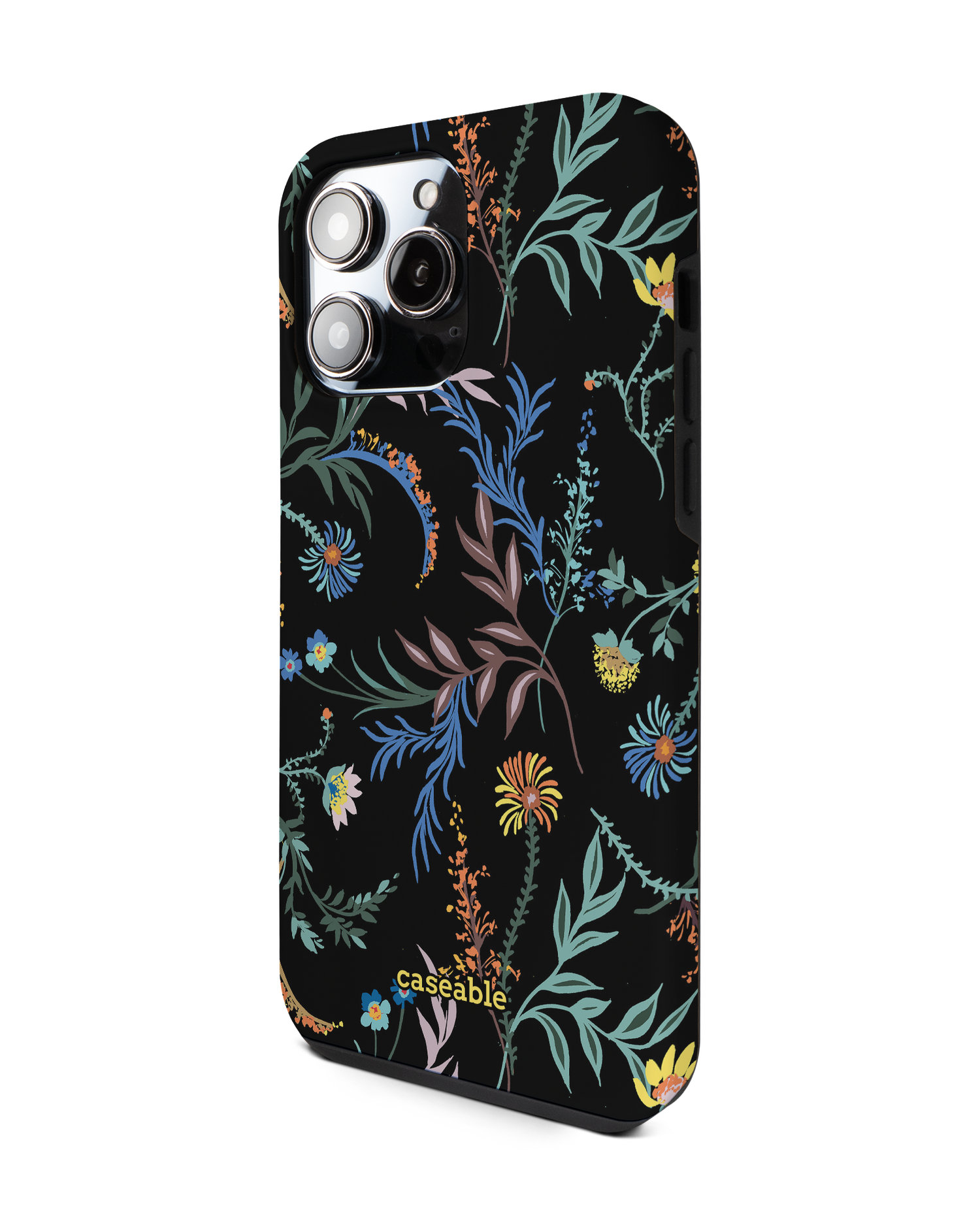 Woodland Spring Floral Premium Phone Case for Apple iPhone 14 Pro Max: View from the right side