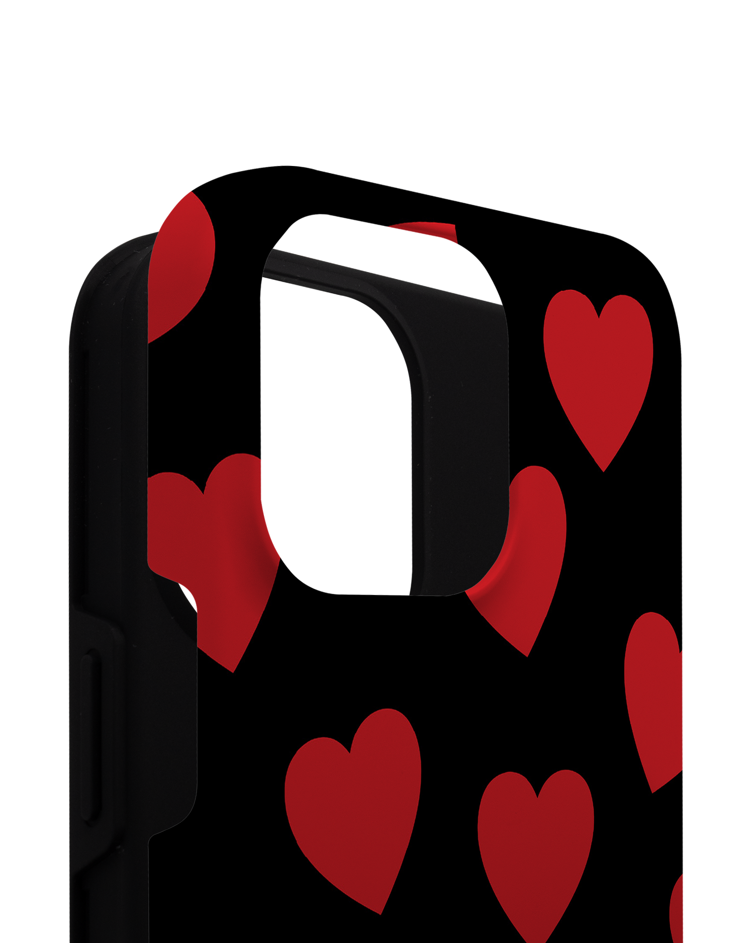 Repeating Hearts Premium Phone Case for Apple iPhone 14 Pro Max consisting of 2 parts