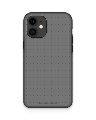 Dot Grid Grey Premium Phone Case Apple iPhone 12 mini