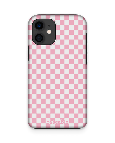 Pink Checkerboard Premium Phone Case Apple iPhone 12 mini