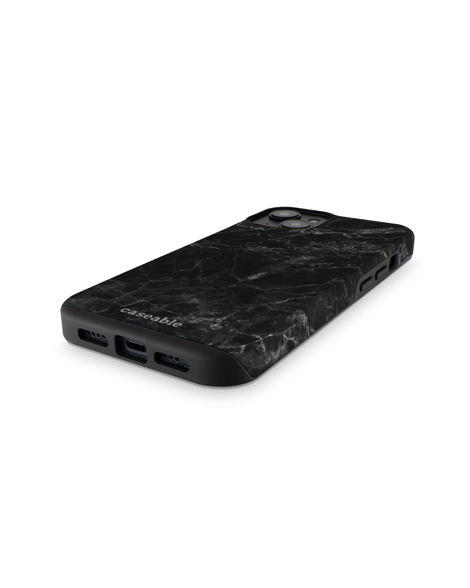 Midnight Marble Premium Phone for Apple iPhone 14: Bottom View