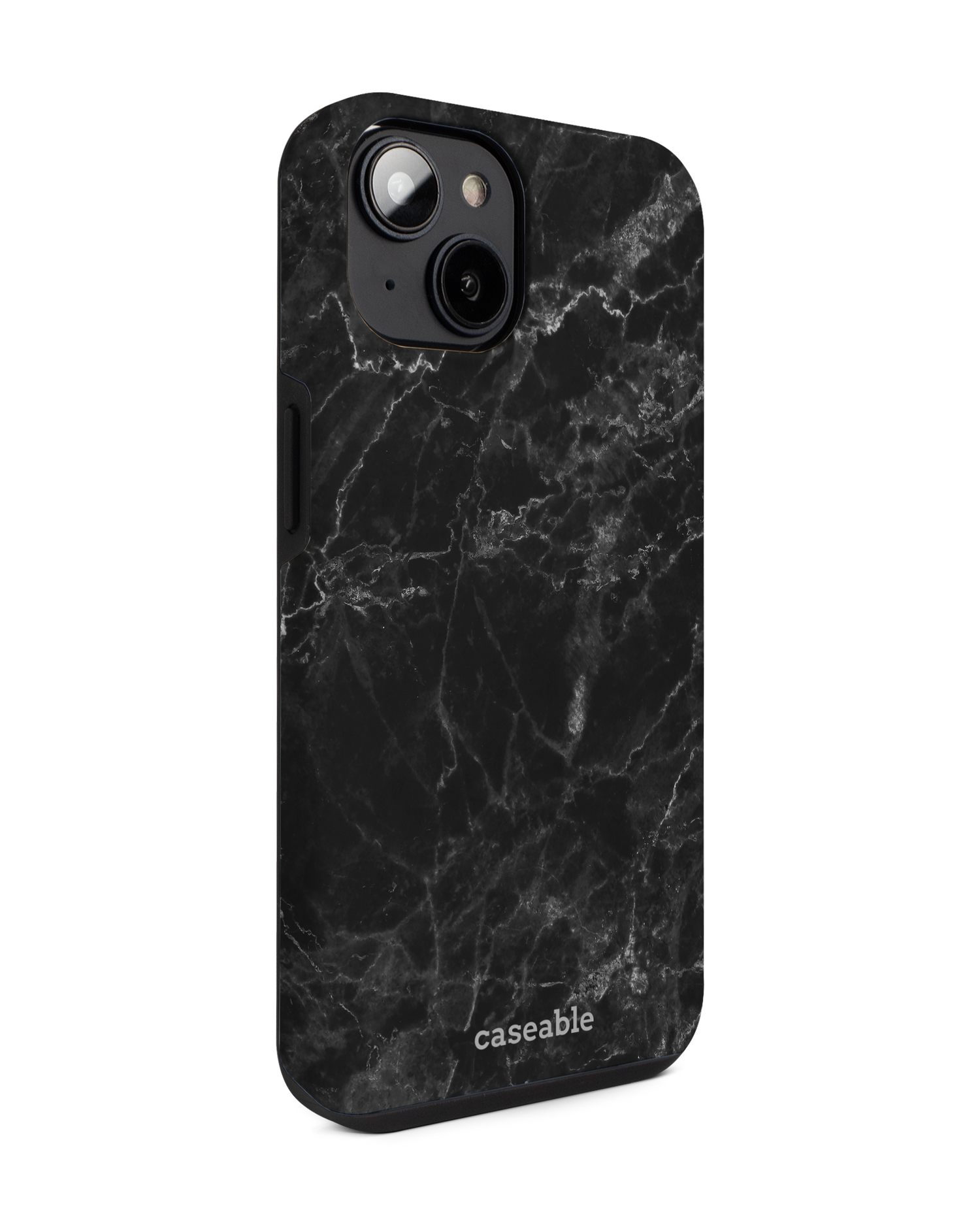 Midnight Marble Premium Phone for Apple iPhone 14: View from the left side