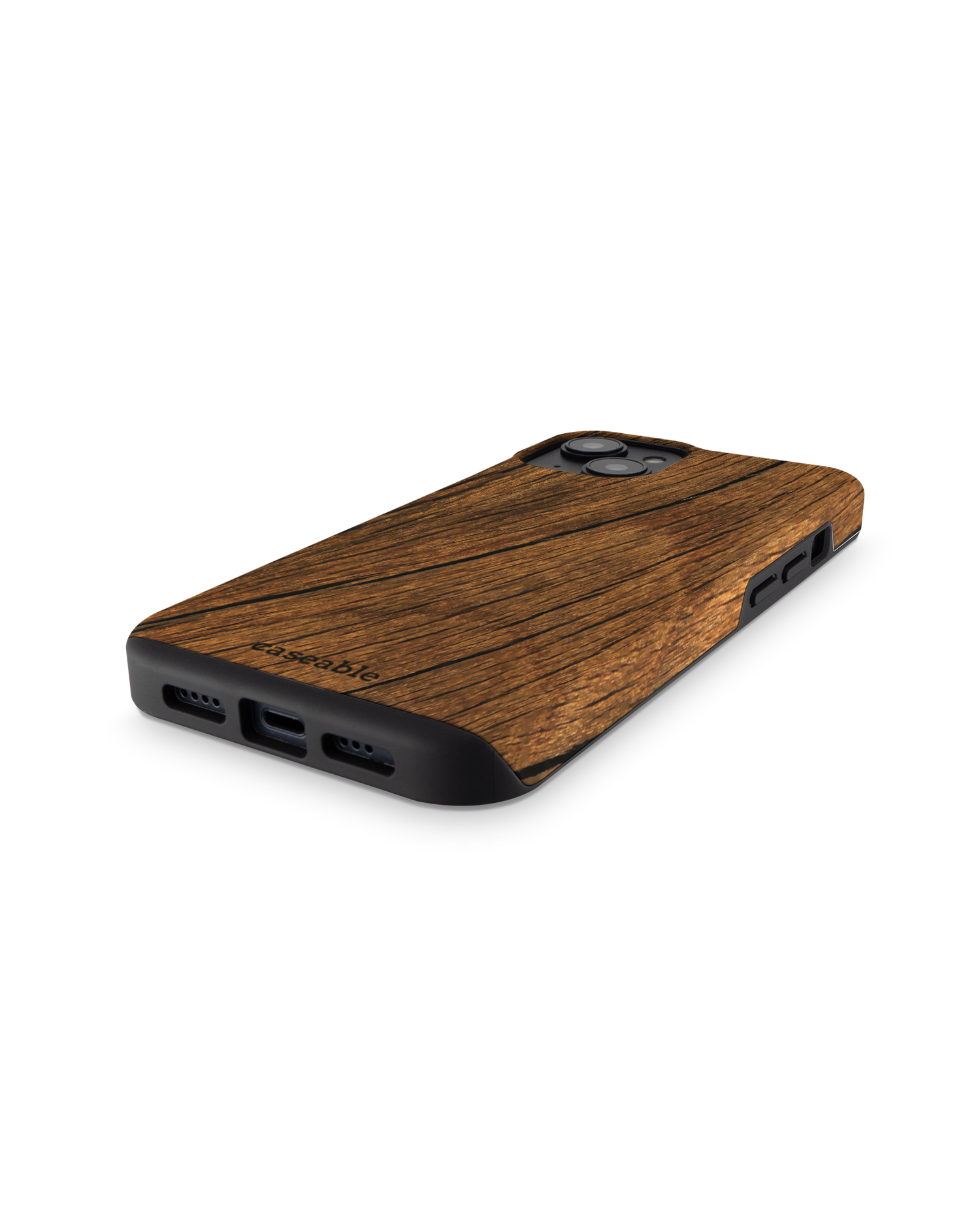 Wood Premium Phone for Apple iPhone 14: Bottom View