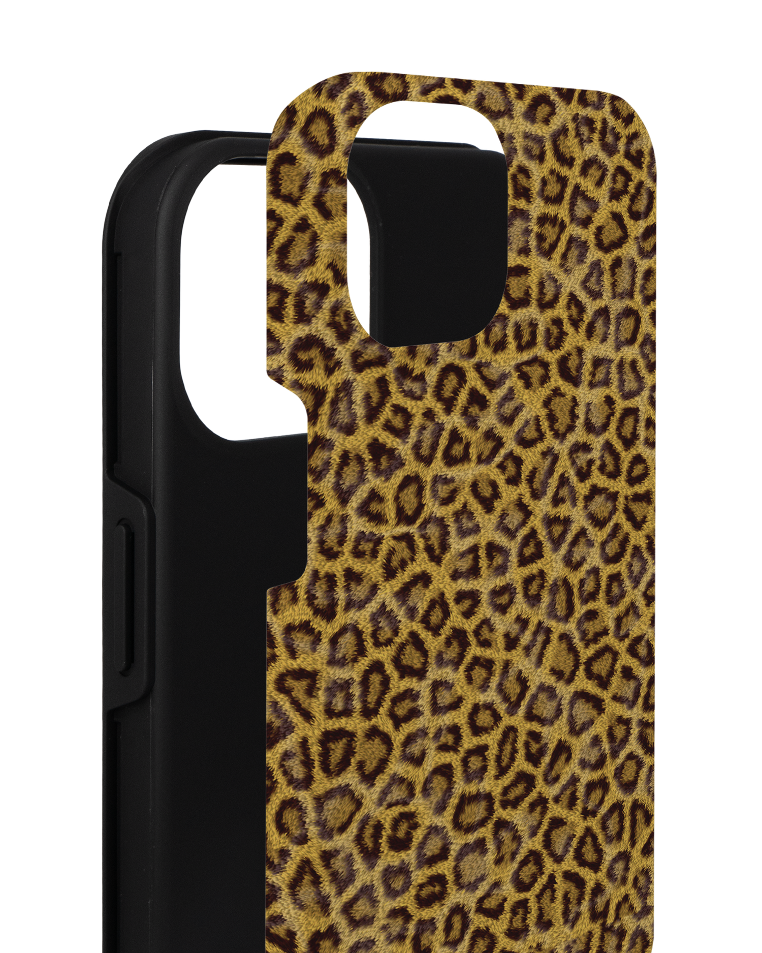 Leopard Skin Premium Phone for Apple iPhone 14 consisting of 2 parts