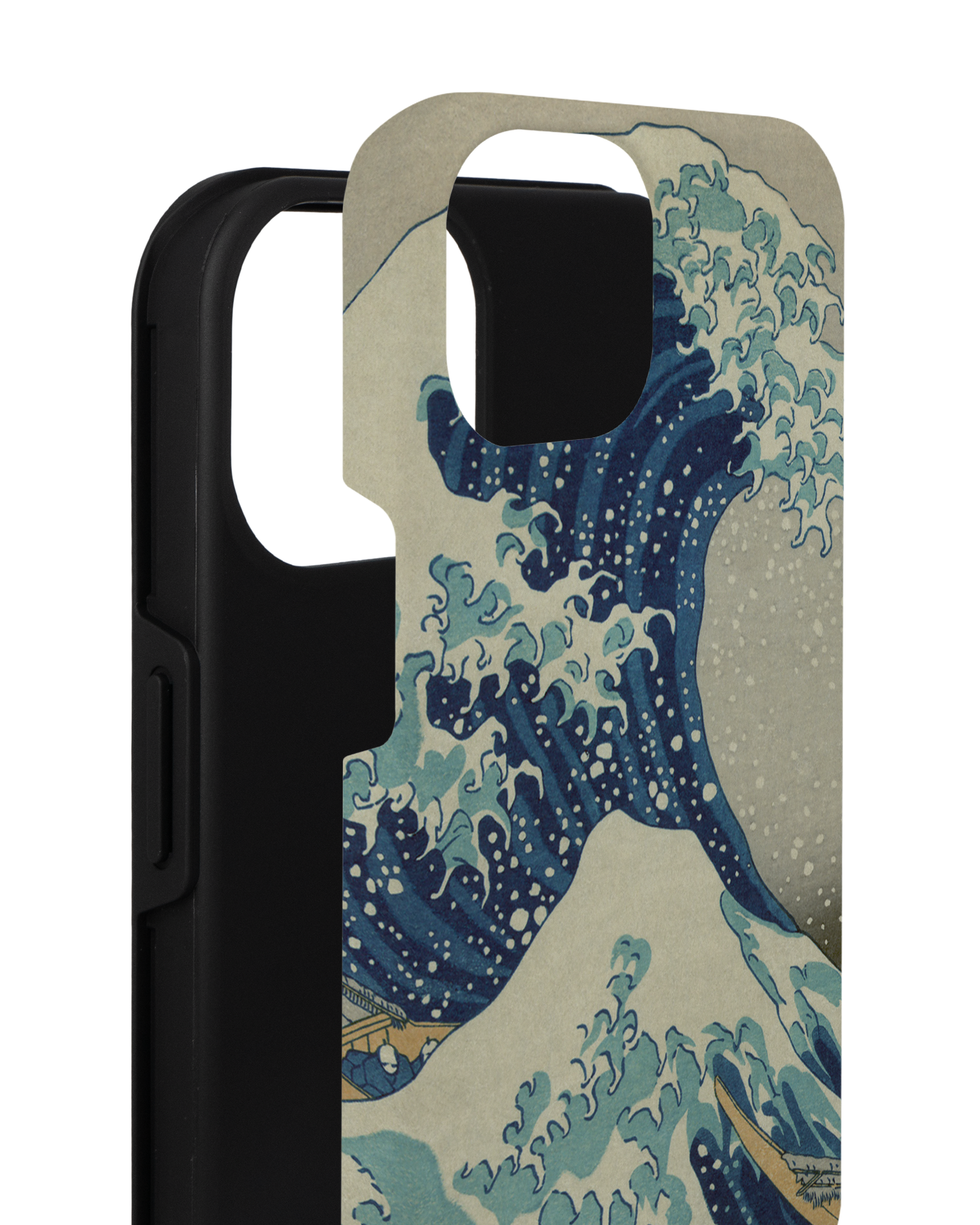 Great Wave Off Kanagawa By Hokusai Premium Phone for Apple iPhone 14 consisting of 2 parts
