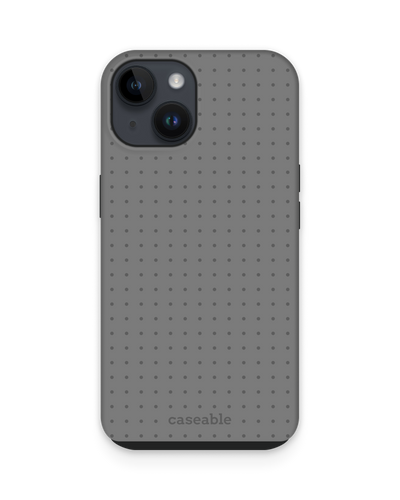 Dot Grid Grey Premium Phone for Apple iPhone 15