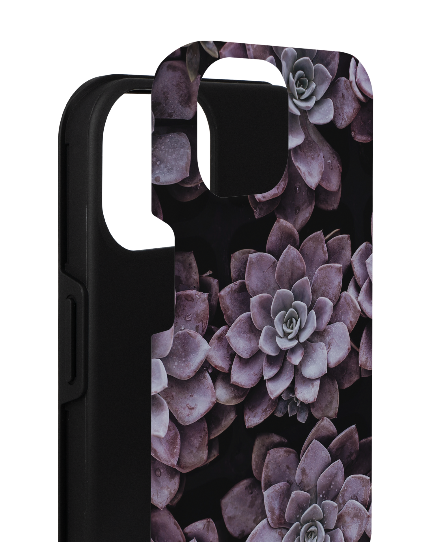 Purple Succulents Premium Phone for Apple iPhone 14 consisting of 2 parts