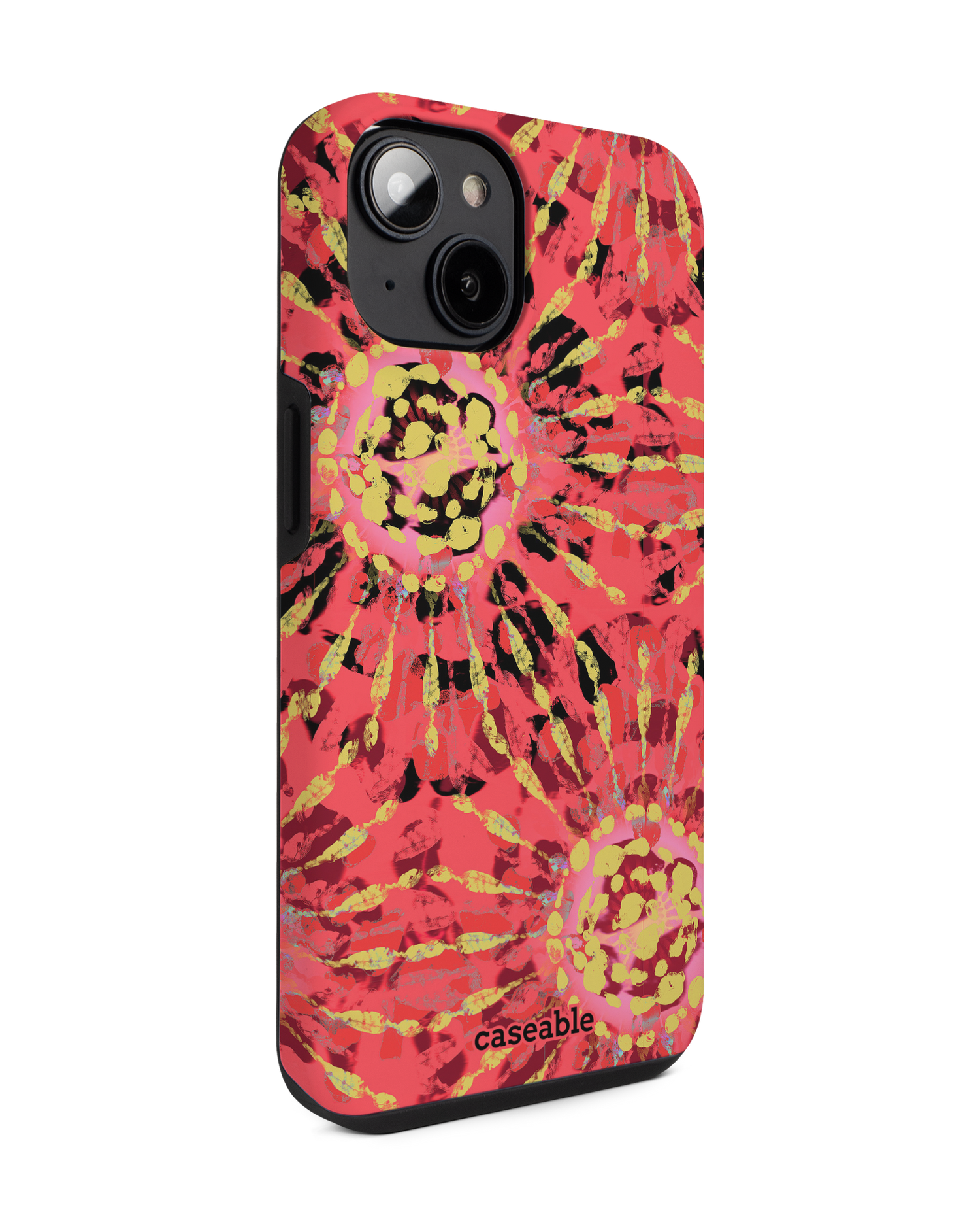 Y2K Tie Dye Premium Phone for Apple iPhone 14: View from the left side