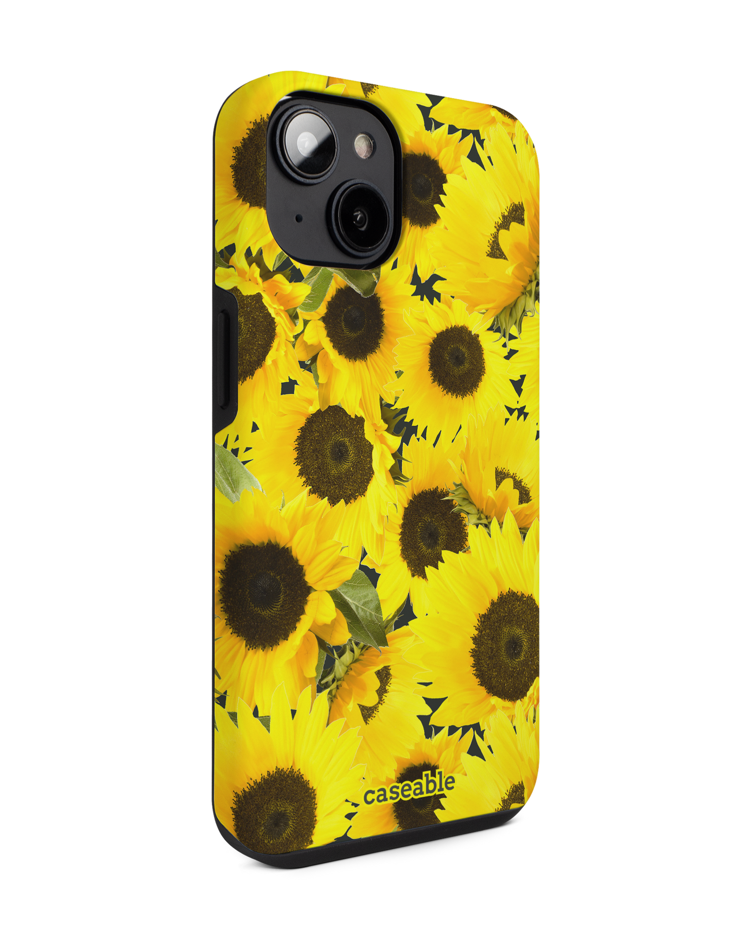 Sunflowers Premium Phone for Apple iPhone 14: View from the left side