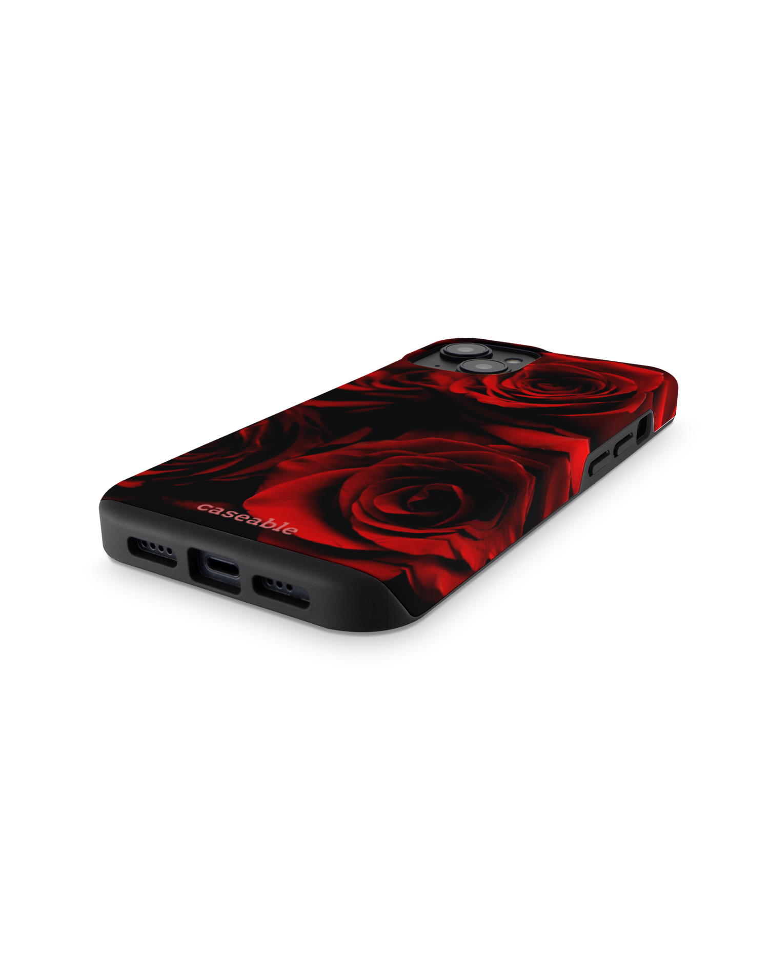 Red Roses Premium Phone for Apple iPhone 14: Bottom View