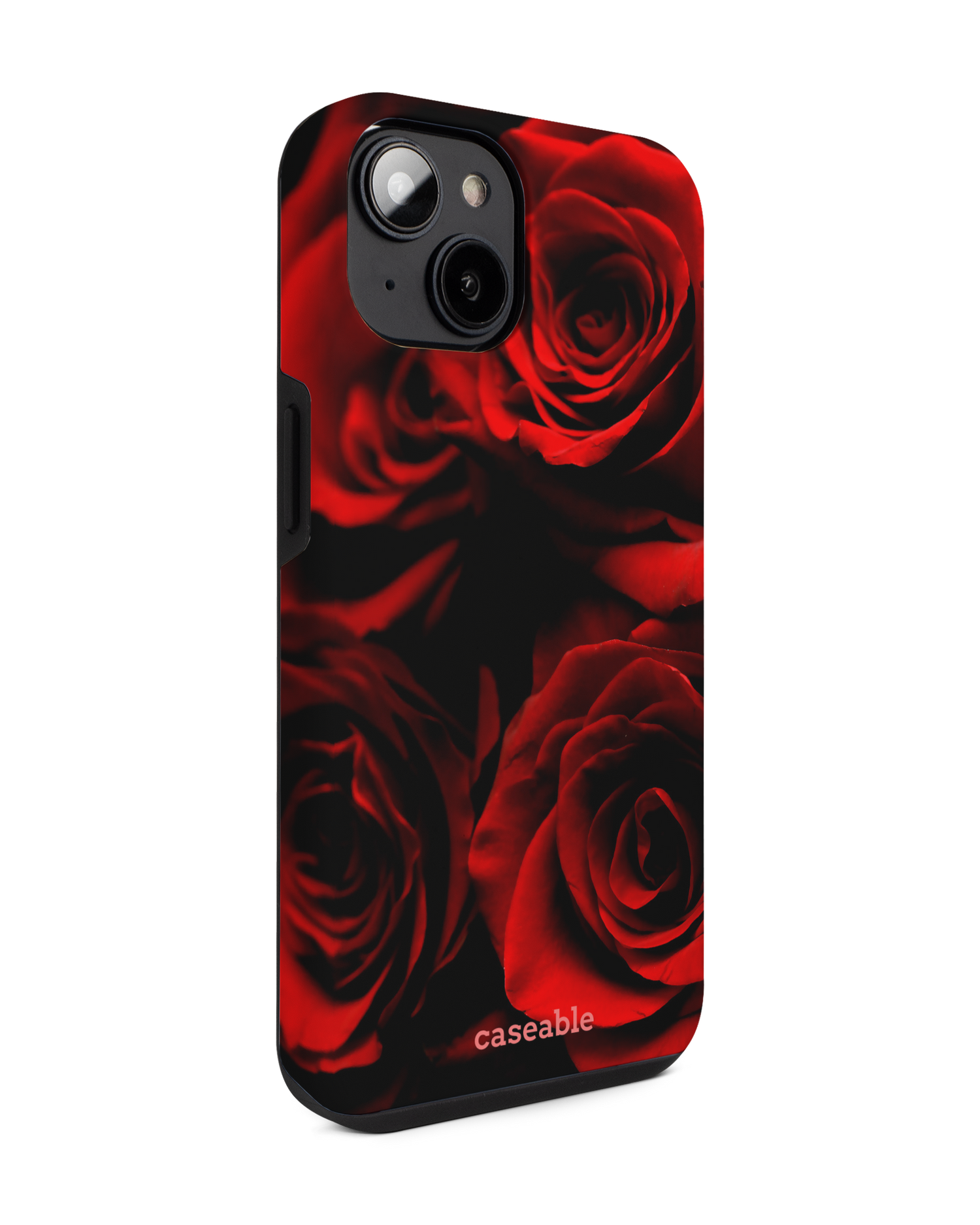 Red Roses Premium Phone for Apple iPhone 14: View from the left side