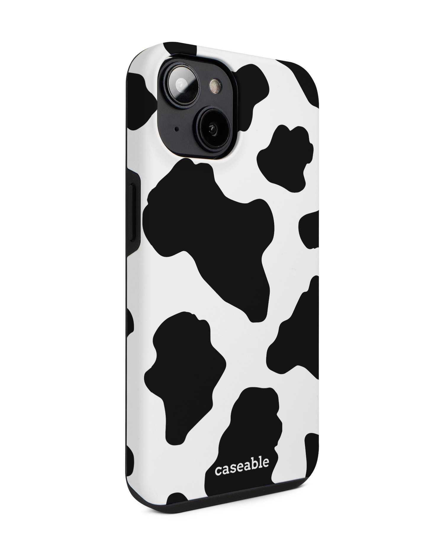 Cow Print 2 Premium Phone for Apple iPhone 14: View from the left side