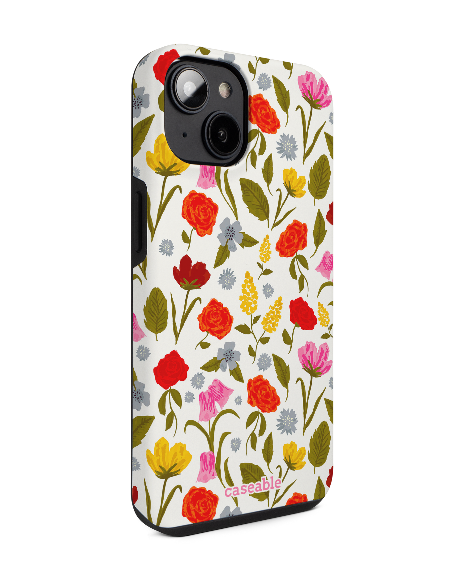 Botanical Beauties Premium Phone for Apple iPhone 14: View from the left side