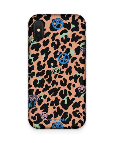 Leopard Peace Palms Premium Phone Case Apple iPhone X, Apple iPhone XS