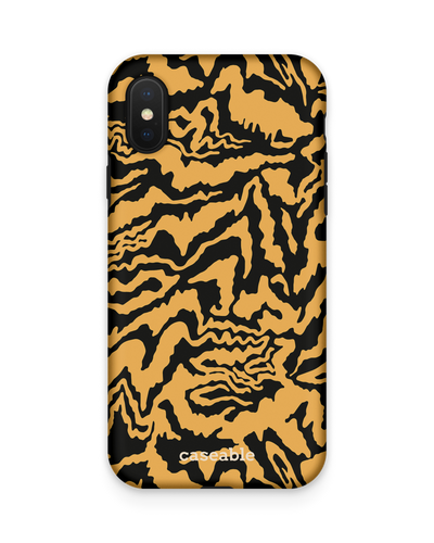 Warped Tiger Stripes Premium Phone Case Apple iPhone X, Apple iPhone XS