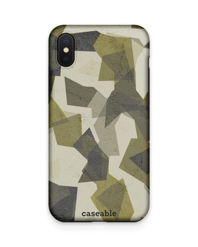 Geometric Camo Green Premium Phone Case Apple iPhone XS Max