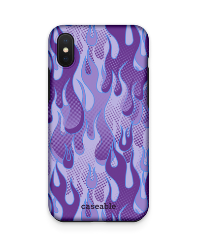 Purple Flames Premium Phone Case Apple iPhone XS Max