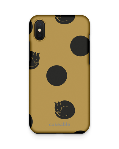Polka Cats Premium Phone Case Apple iPhone XS Max
