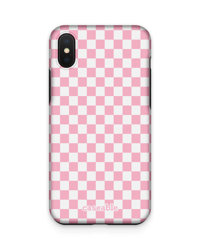 Pink Checkerboard Premium Phone Case Apple iPhone XS Max