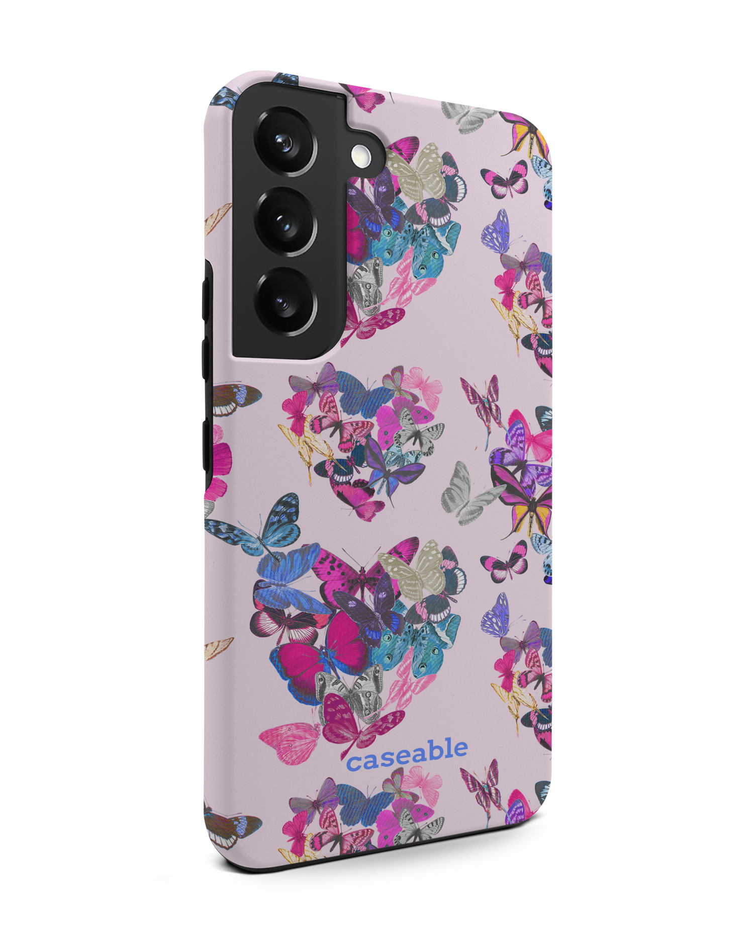 Butterfly Love Premium Phone Case Samsung Galaxy S22 5G: View from the left side