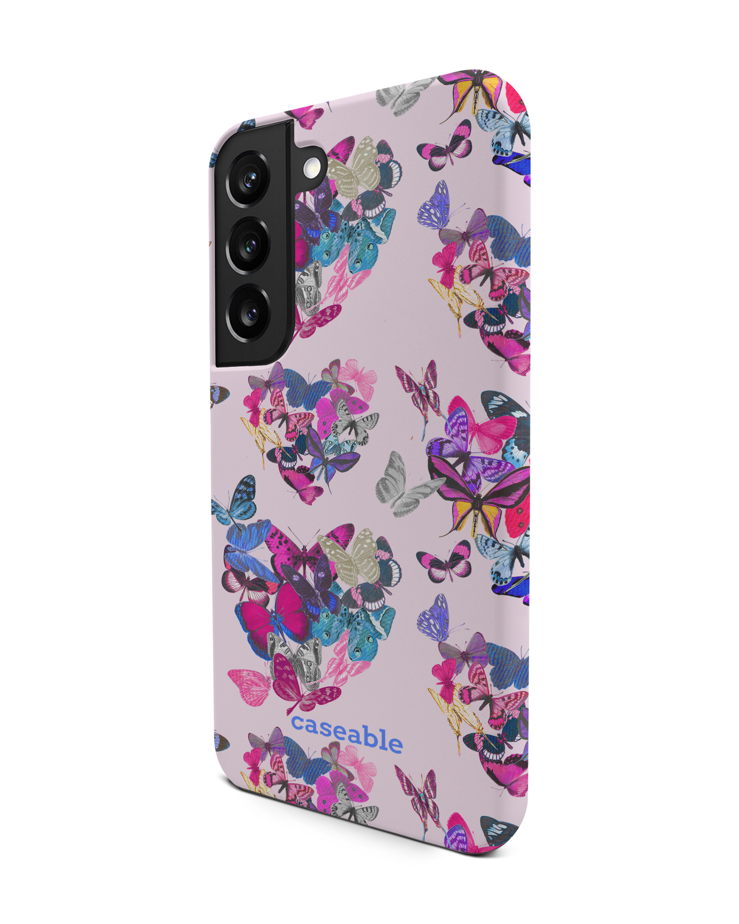 Butterfly Love Premium Phone Case Samsung Galaxy S22 5G: View from the right side