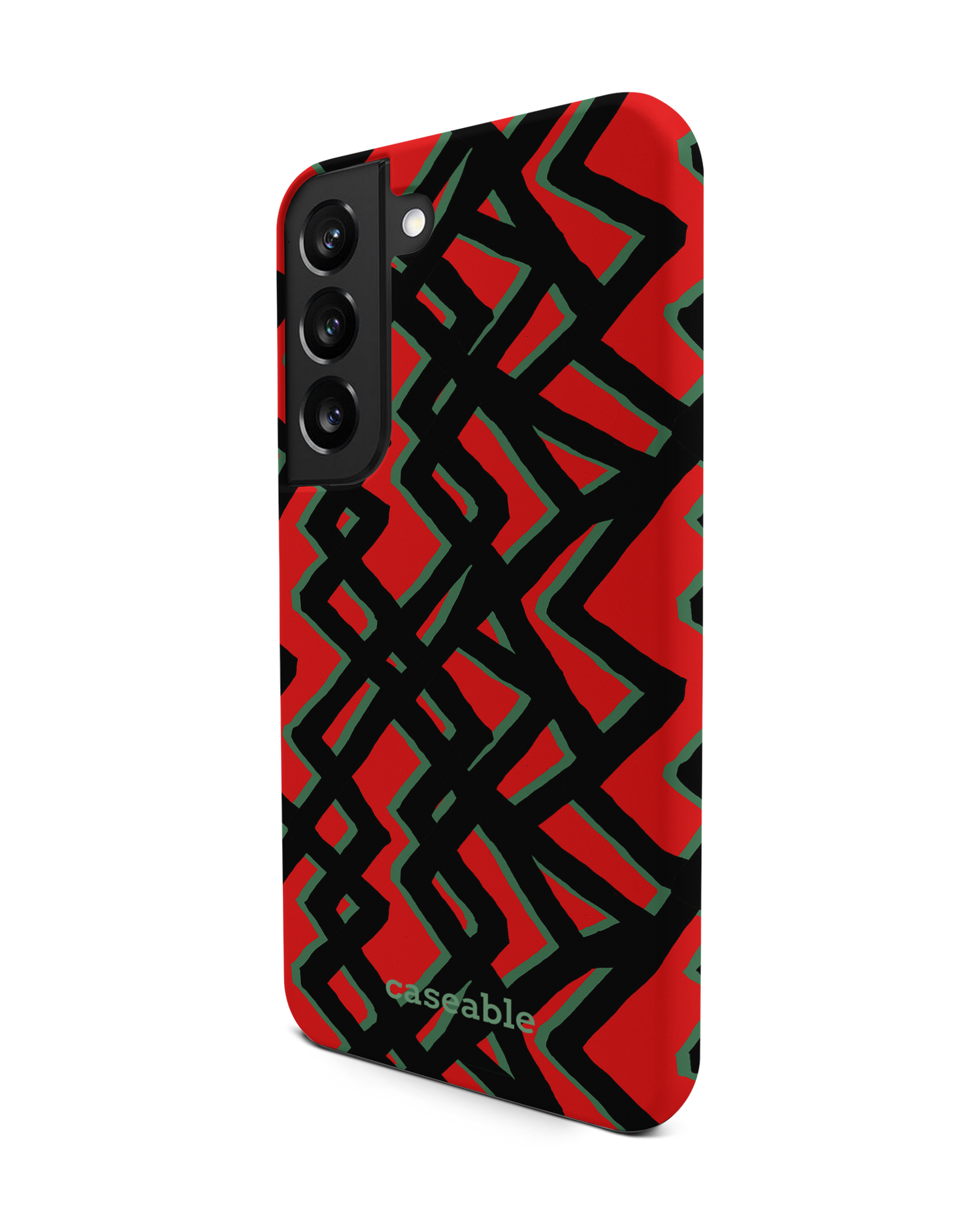 Fences Pattern Premium Phone Case Samsung Galaxy S22 5G: View from the right side