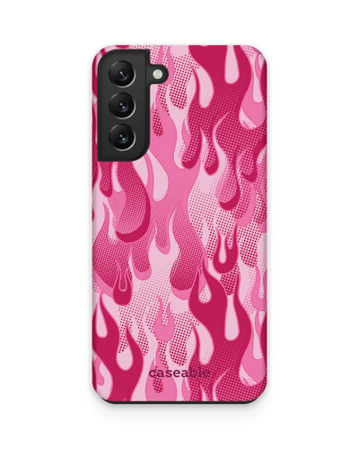 Pink Flames Premium Phone Case Samsung Galaxy S22 5G