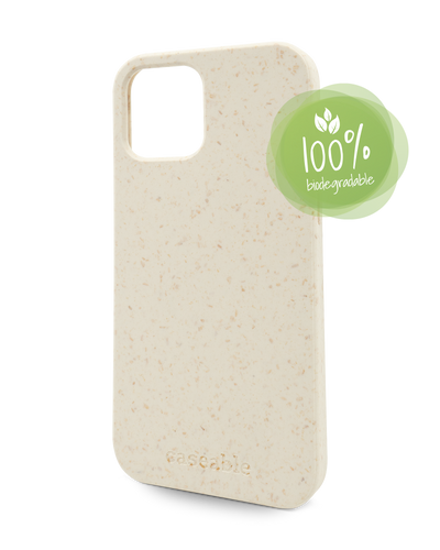 White Eco-Friendly Phone Case for Apple iPhone 12, Apple iPhone 12 Pro: 100% Biodegradable