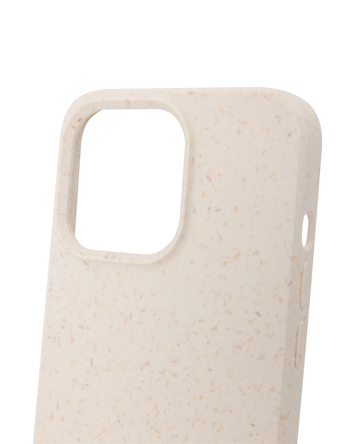 White Eco-Friendly Phone Case for Apple iPhone 13 Pro: Details outside